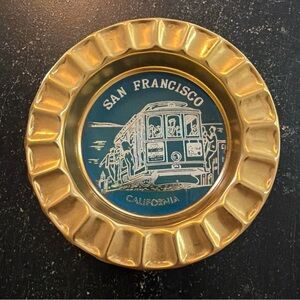 Vintage EFCCO San Francisco Souvenir Ashtray - Cable Car - Japan